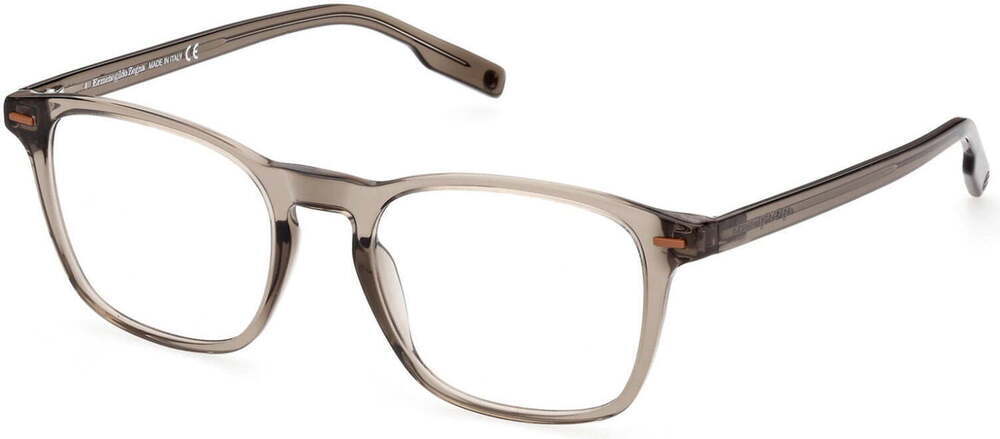 NWT Ermenegildo Zegna EZ5244-51051 Brown Rectangle 51mm Glasses